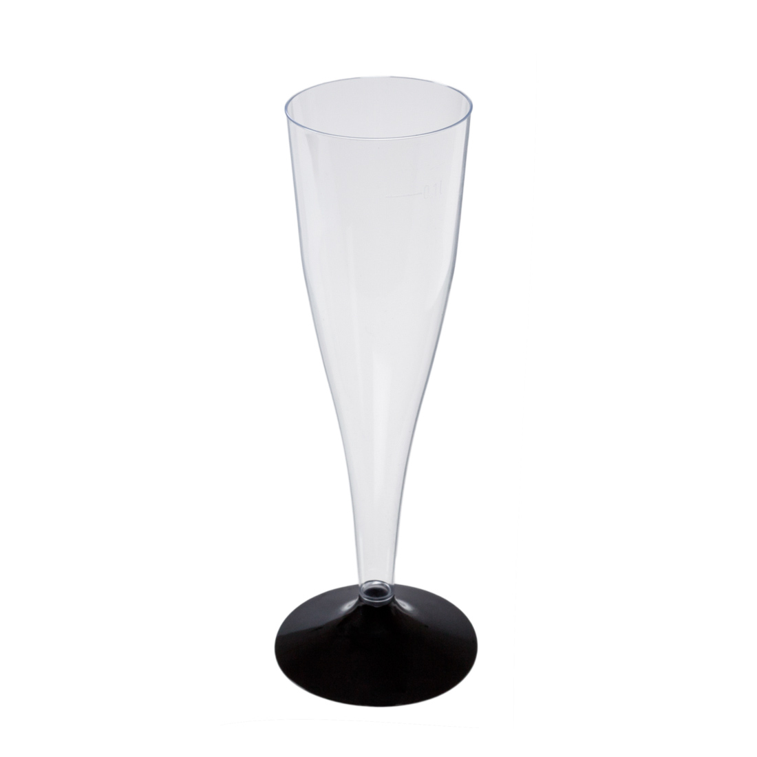 Sektglas PS mit schwarzem Fuss 2-teilig Serie B 100ml
